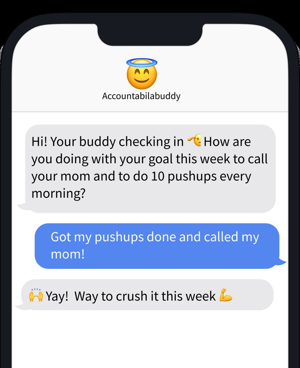 Accountabilabuddy - инструмент для обеспечения подотчетности за выполнение задач с помощью мотивационных текстовых сообщений.