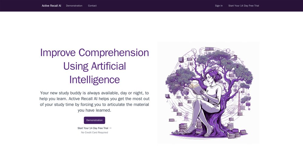 Приложение искусственного интеллекта Active Recall