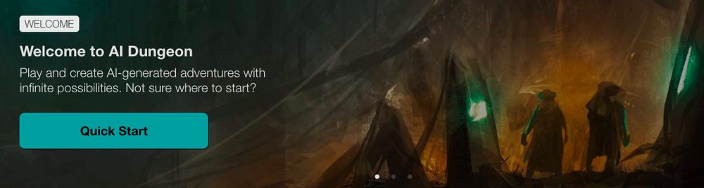 AI Dungeon - платформа для игр и создания приключений, созданных искусственным интеллектом.