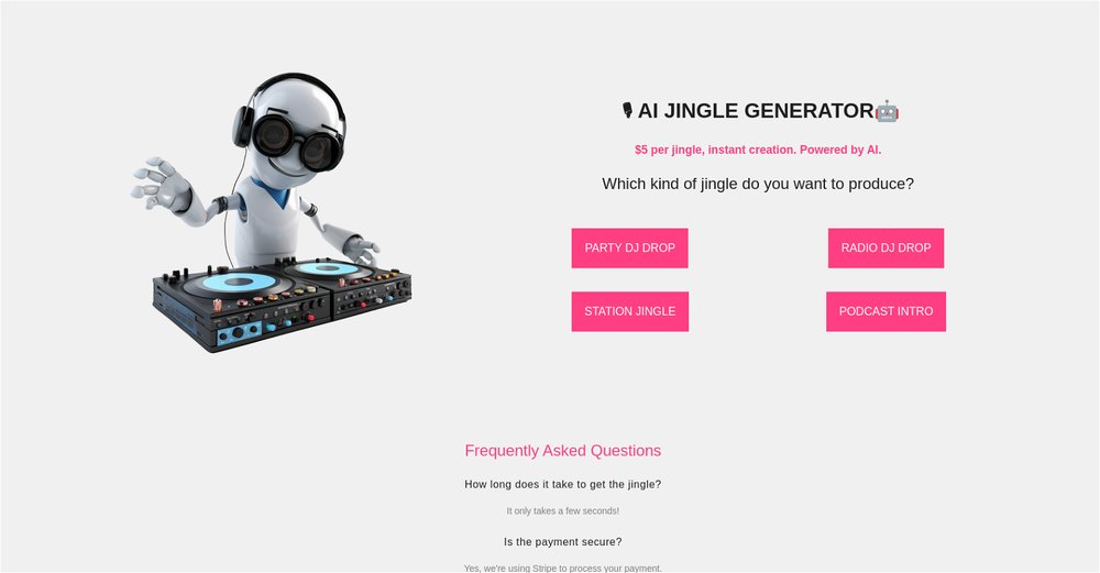 Приложение искусственного интеллекта AI Jingle Generator