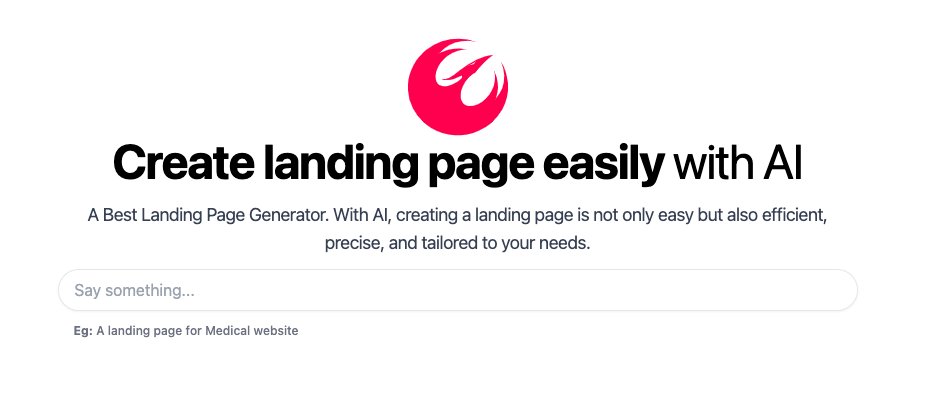 AI Landing Page Generator - инструмент для создания индивидуальных и точных целевых страниц.