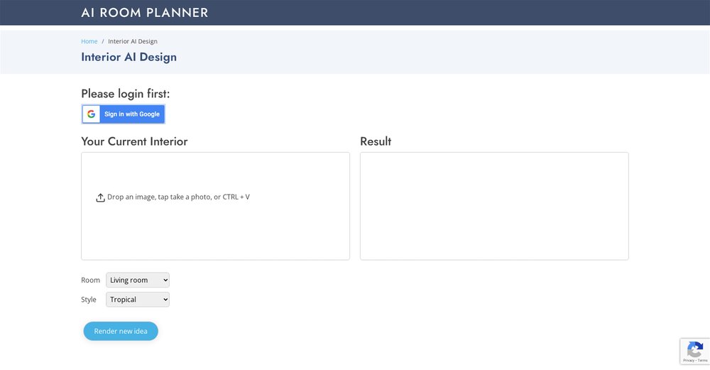 Приложение искусственного интеллекта AI Room Planner