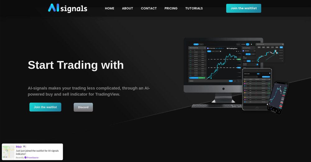 Приложение искусственного интеллекта AI-signals
