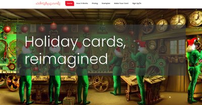 Приложение искусственного интеллекта AIchristmascards