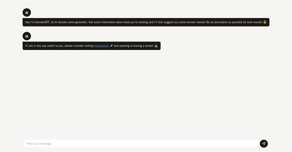 Приложение искусственного интеллекта AIDomainIdeas