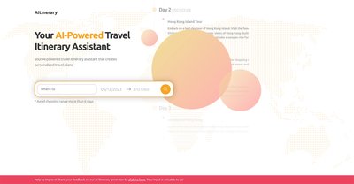 Приложение искусственного интеллекта AItinerary