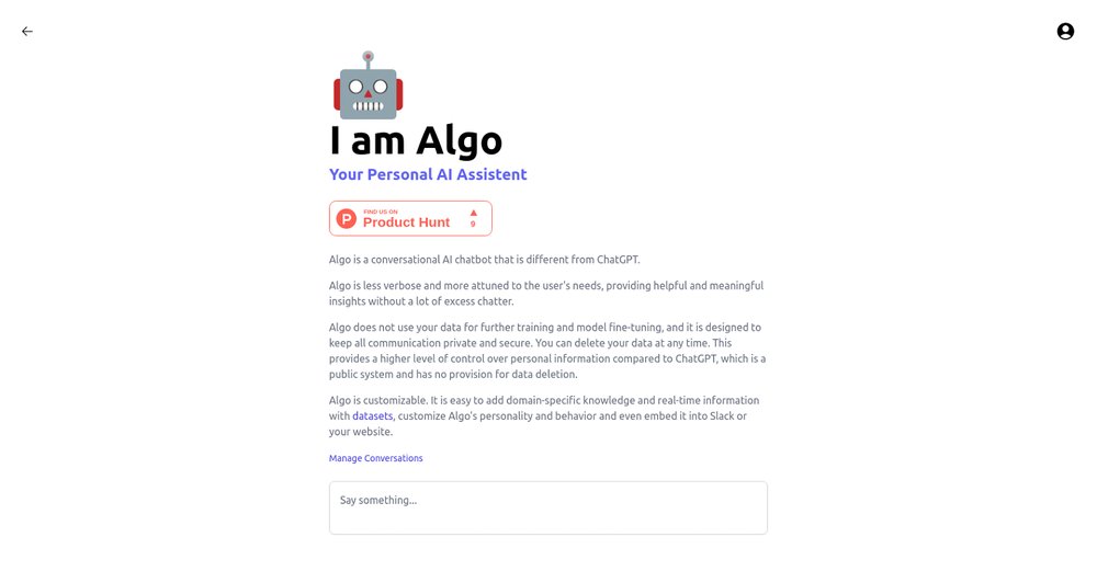 Приложение искусственного интеллекта Algo