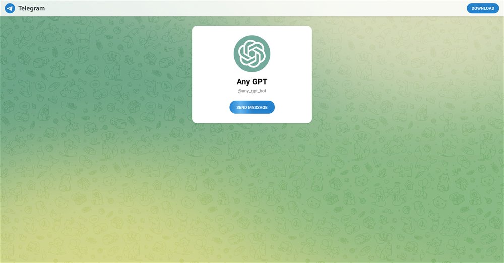 Приложение искусственного интеллекта Any GPT