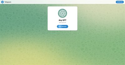 Приложение искусственного интеллекта Any GPT