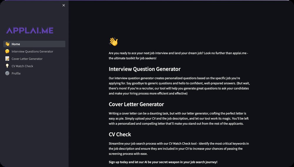 Applai.me - платформа для подготовки к работе и оптимизации резюме