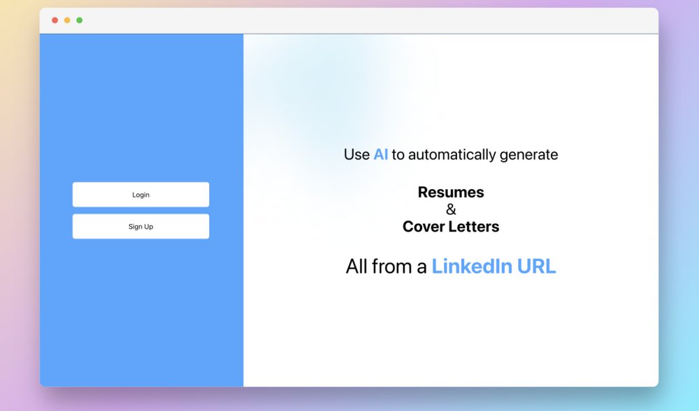Applicant AI - использует ии для быстрого создания резюме и сопроводительных писем из профиля linkedin.