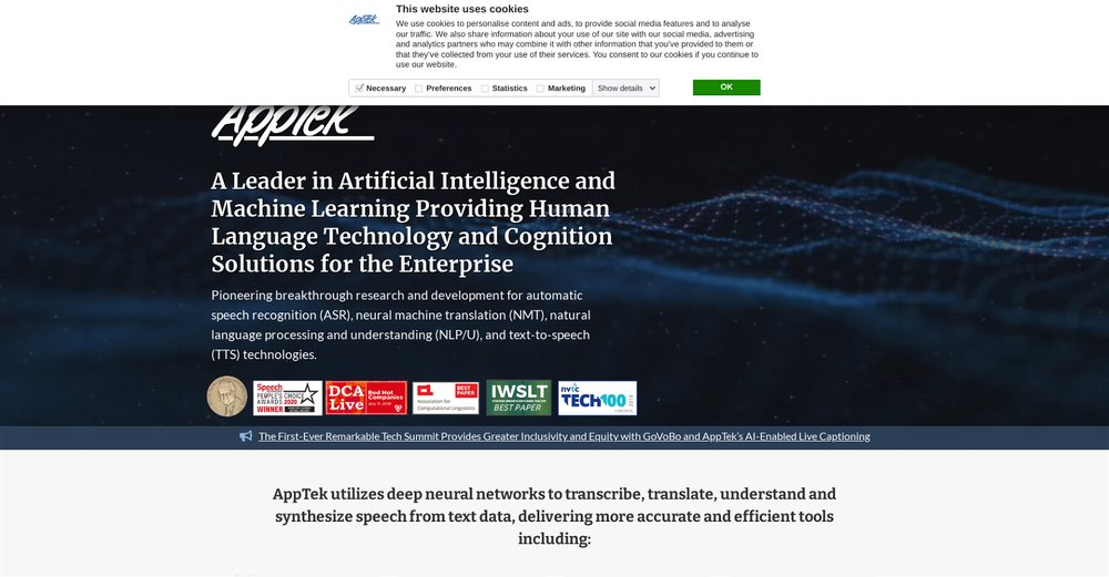 Приложение искусственного интеллекта Apptek