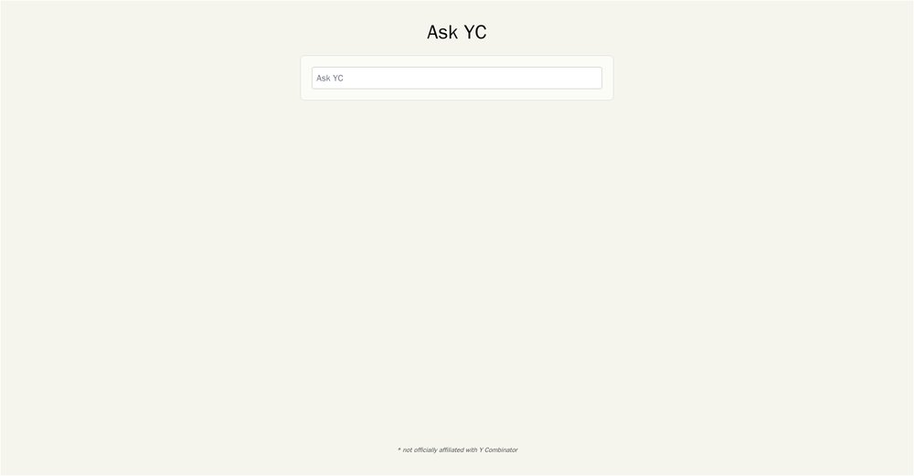 Приложение искусственного интеллекта Ask YC