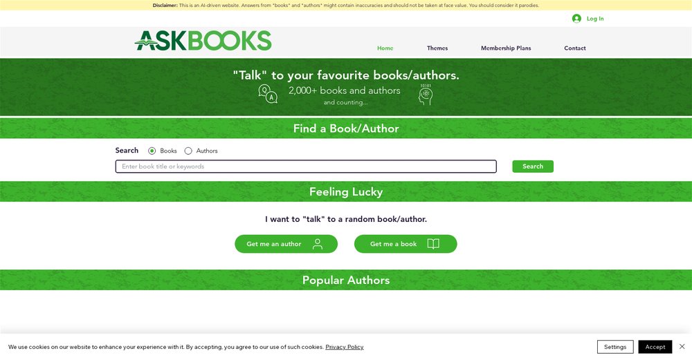 Приложение искусственного интеллекта AskBooks