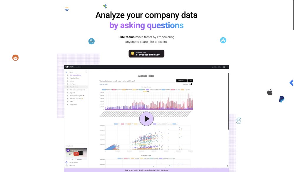 AskEdith - платформа для помощника по работе с данными