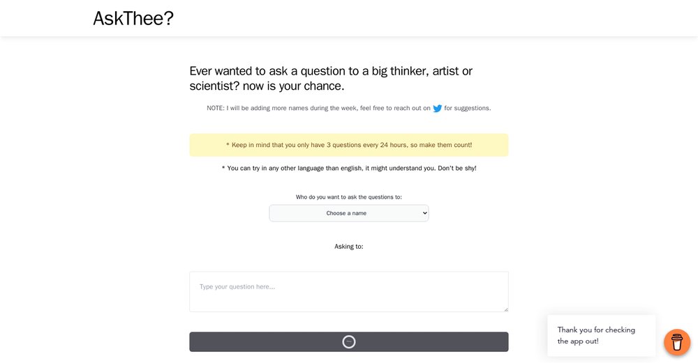 Приложение искусственного интеллекта AskThee