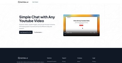 Приложение искусственного интеллекта AskVideo