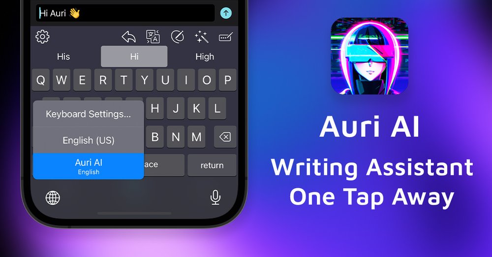 Auri.AI - помощник по письму с искусственным интеллектом, который поможет вам писать быстрее и умнее