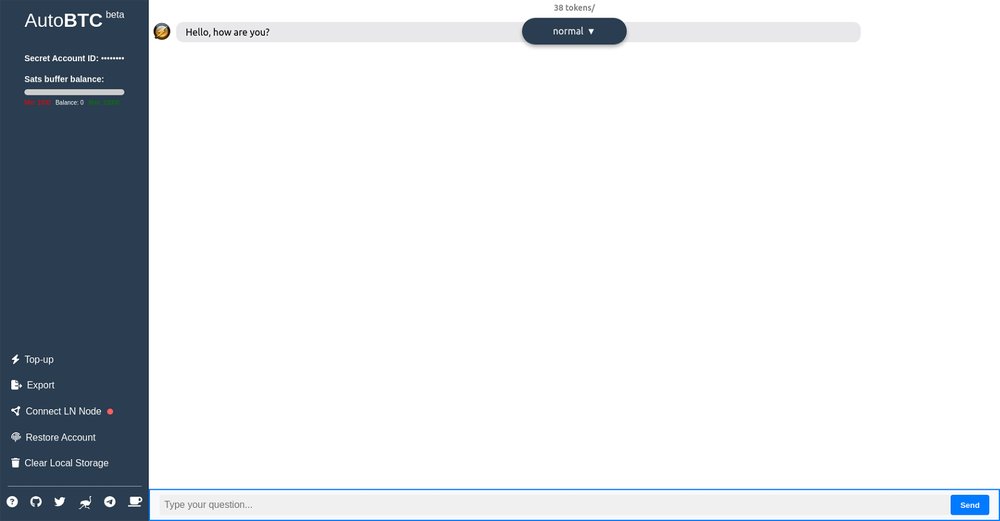 Приложение искусственного интеллекта AutoBTC