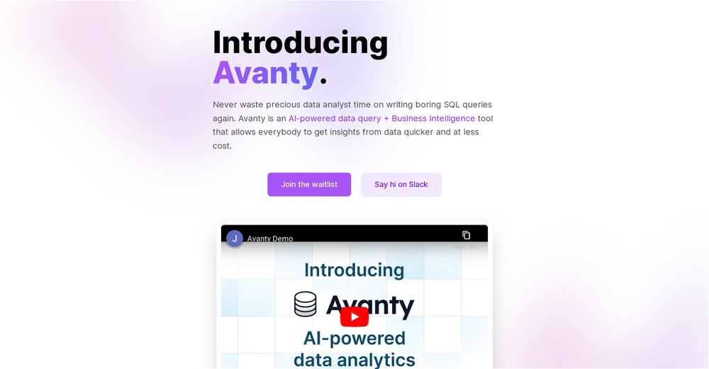 Приложение искусственного интеллекта Avanty