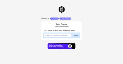 Приложение искусственного интеллекта Better Prompts