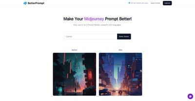 Приложение искусственного интеллекта BetterPrompt