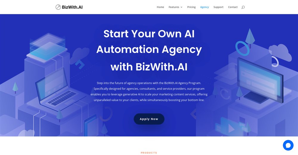 Приложение искусственного интеллекта Bizwith Agency