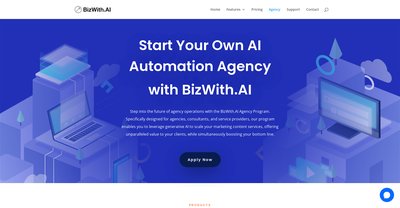 Приложение искусственного интеллекта Bizwith Agency