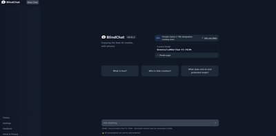 Приложение искусственного интеллекта BlindChat
