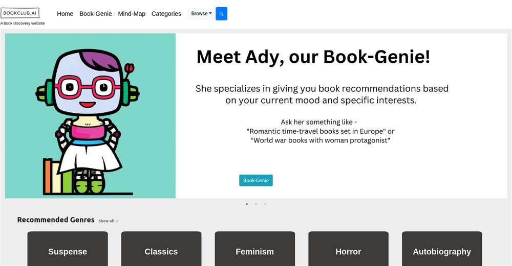 Приложение искусственного интеллекта Bookclub