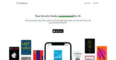 Приложение искусственного интеллекта Booknotes