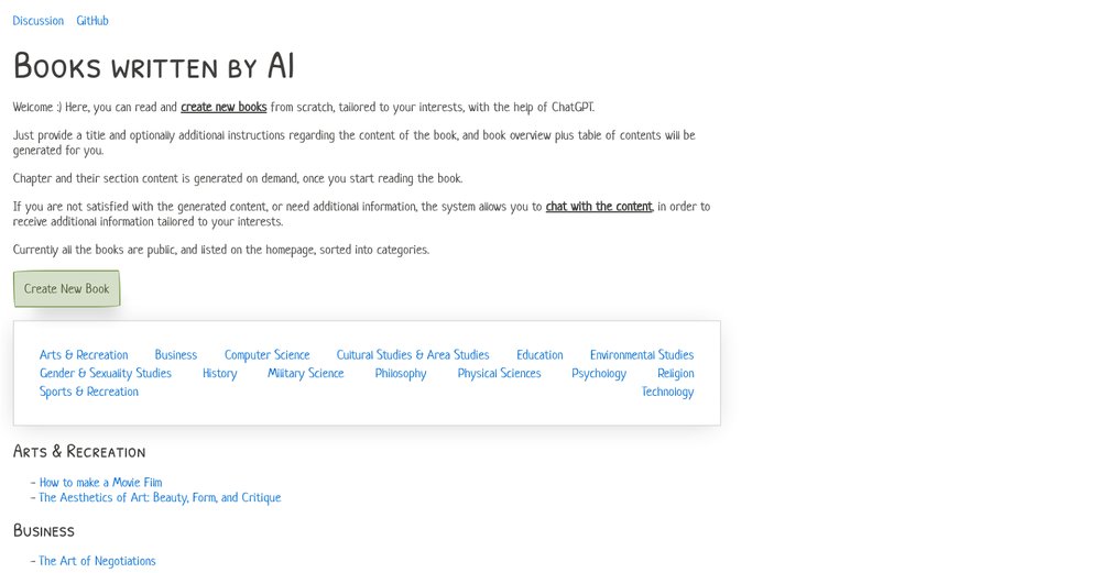 Приложение искусственного интеллекта Books by AI