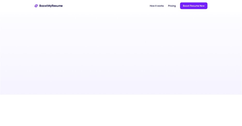 Приложение искусственного интеллекта BoostMyResume