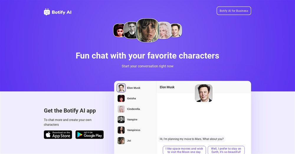 Приложение искусственного интеллекта Botify
