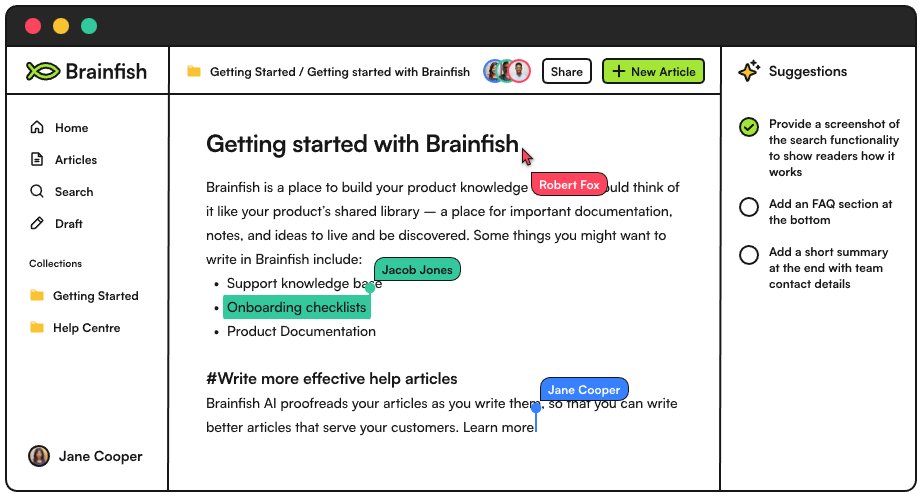 Brainfish - база знаний на основе искусственного интеллекта