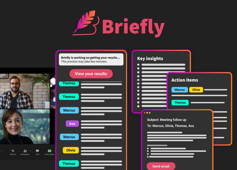 BrieflyAI - инструмент для автоматизации протоколов совещаний, сводок и последующих электронных писем.