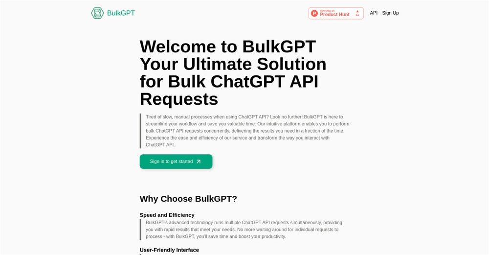 Приложение искусственного интеллекта BulkGPT