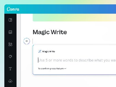 Canva Magic Write - генератор текста ai от canva