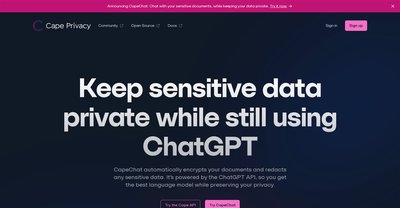 Приложение искусственного интеллекта Capeprivacy