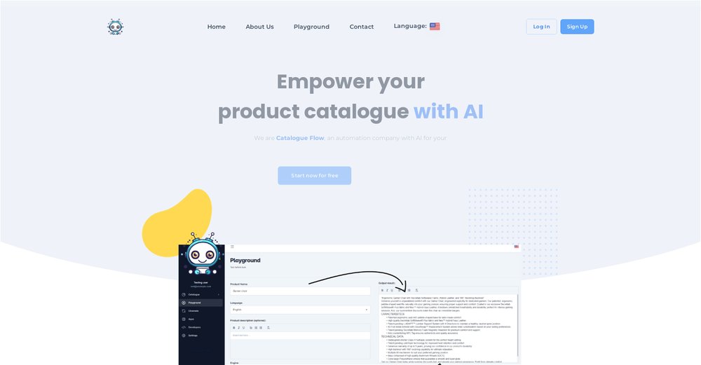 Приложение искусственного интеллекта Catalogue Flow