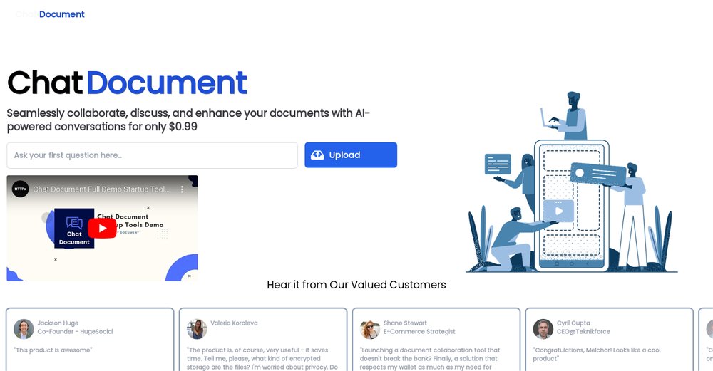 Приложение искусственного интеллекта Chat Document