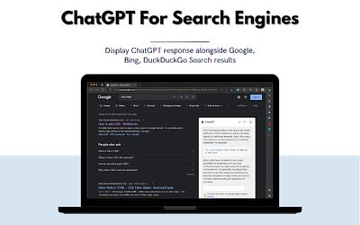 ChatGPT for Search Engines - расширение для браузера, добавляющее chatgpt в поисковые системы