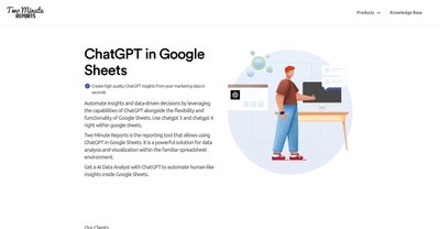 Приложение искусственного интеллекта ChatGPT in Google Sheets