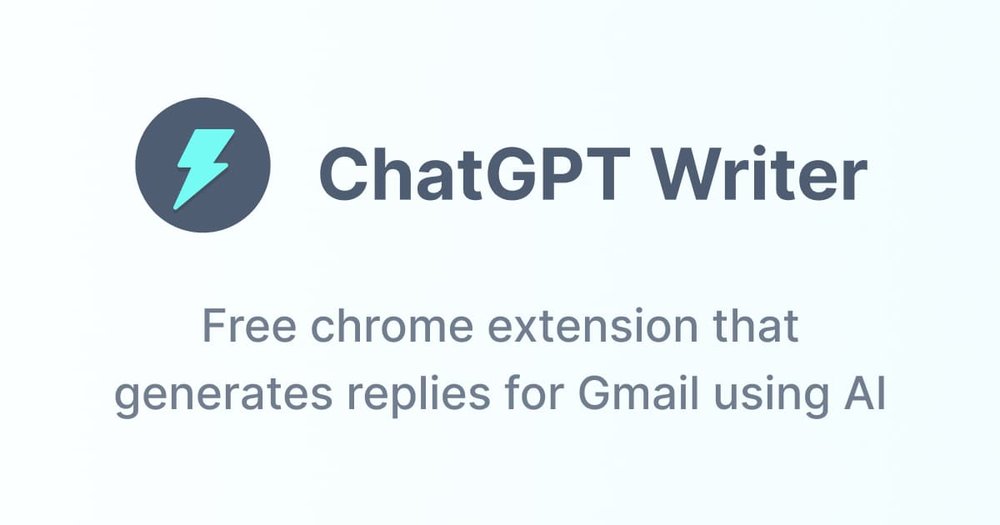 ChatGPT Writer - расширение chrome для создания электронных писем и ответов для gmail