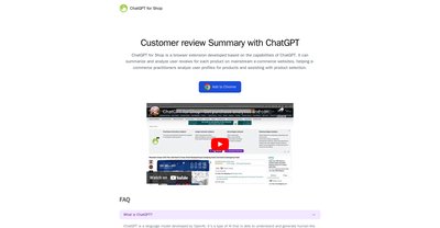 Приложение искусственного интеллекта Chatgpt4shop