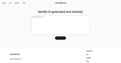 Приложение искусственного интеллекта Checkfor