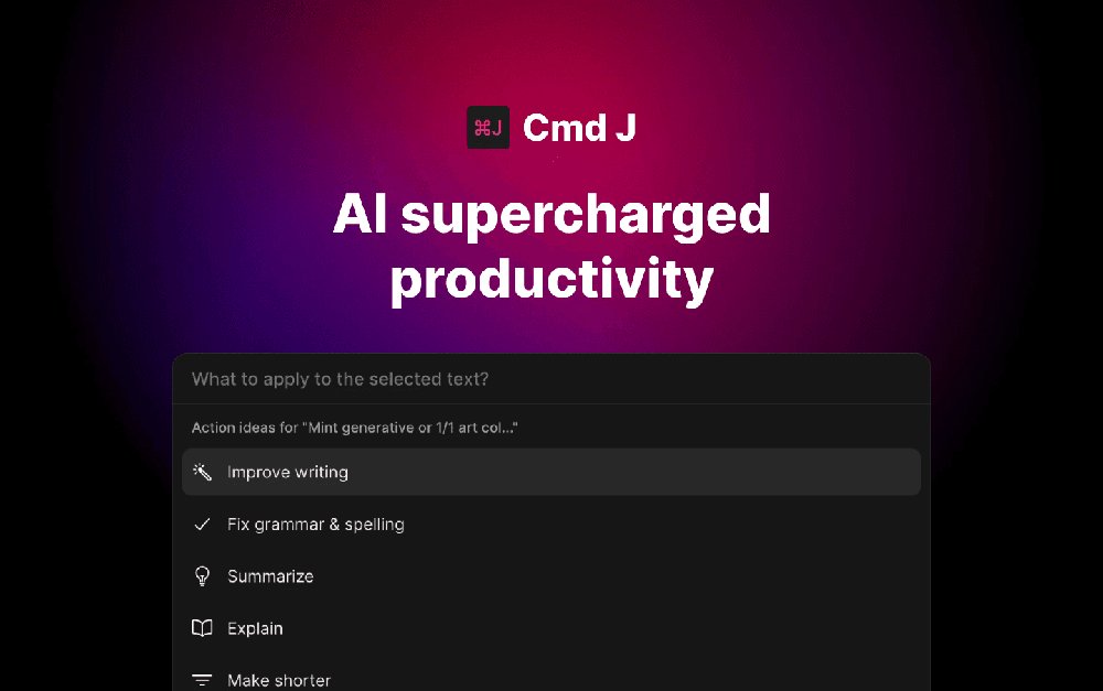 Cmd J - расширение google chrome для улучшения письма и кодирования