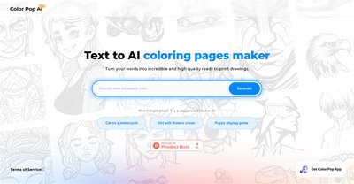 Приложение искусственного интеллекта Color Pop AI