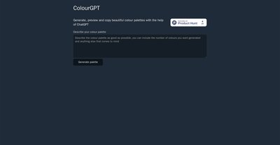 Приложение искусственного интеллекта ColourGPT