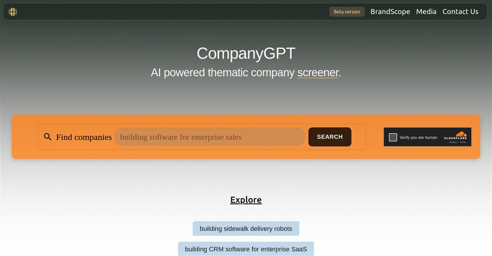 Приложение искусственного интеллекта CompanyGPT